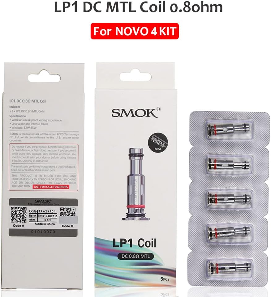 SMOK LP1 MESHED COIL 0.8ohm 5pcs - Image 4