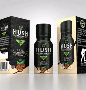 HUSH KRATOM REAL COFFEE INFUSED  12 CT