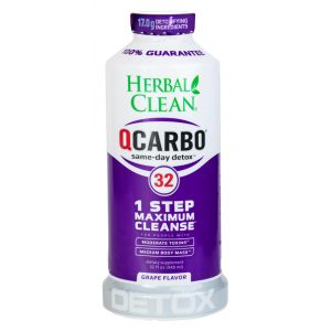 Qcarbo Herbal clean Detox 32oz Grape