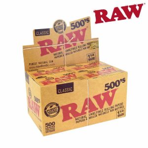 Raw Classic paper 500’s 1 ¼ 500ct 20 per box