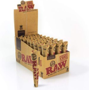 Raw cone organic Hemp king size 32 pack 3 cones per pack