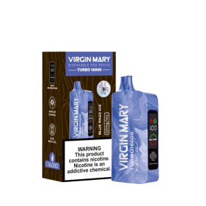 Virgin Mary Turbo 16000 5ct Blue razz ice
