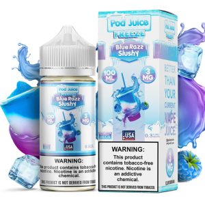 Pod Juice blue razz slushy100 ml