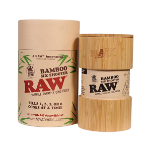 raw cone filler bamboo six shooter king size