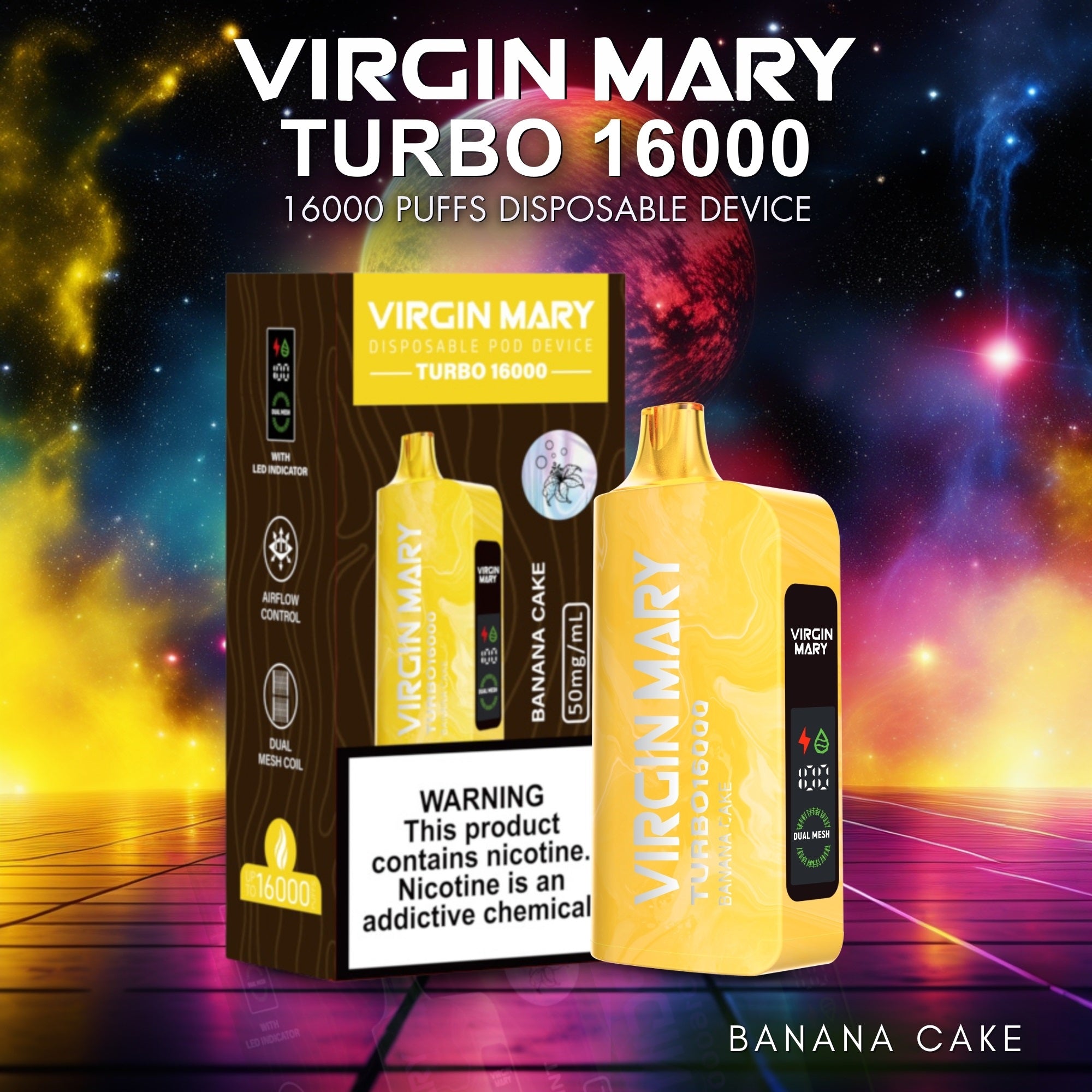 VIRGIN MARY TURBO 16000 5ct BANANA CAKE - Image 2
